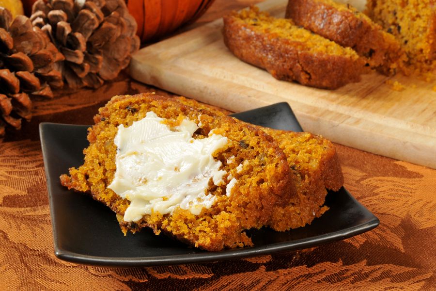 Holiday pumpkin bread or reindeer bread.